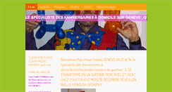 Desktop Screenshot of clown-geneve-nyon-lausanne-anniversaire.com